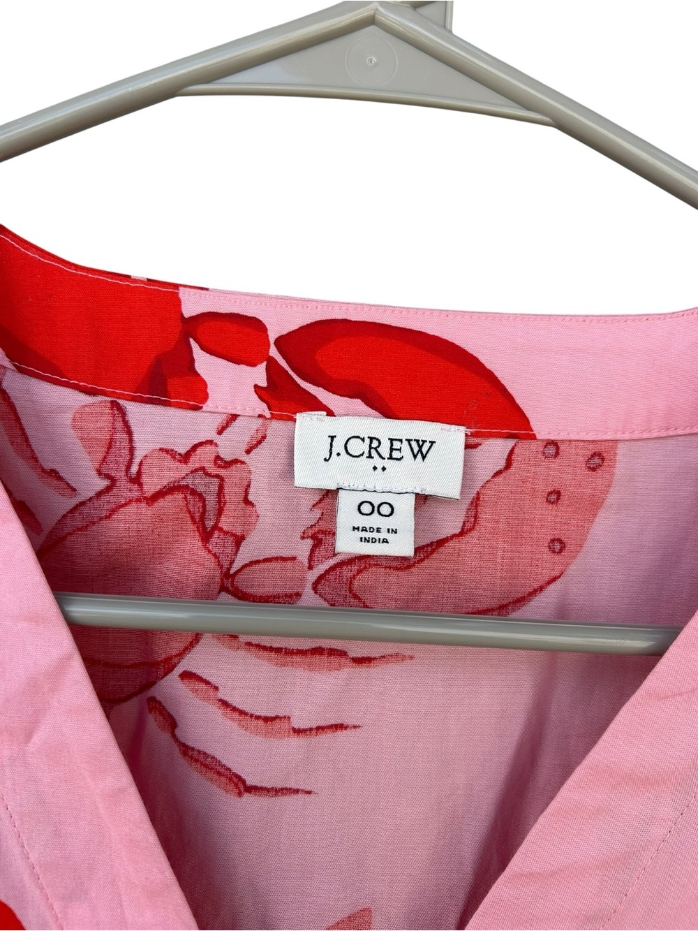 J. Crew Sleeveless Pink Lobster Print Tie-Waist Dress - Size 00 - Tie Waist - Picture 6 of 12